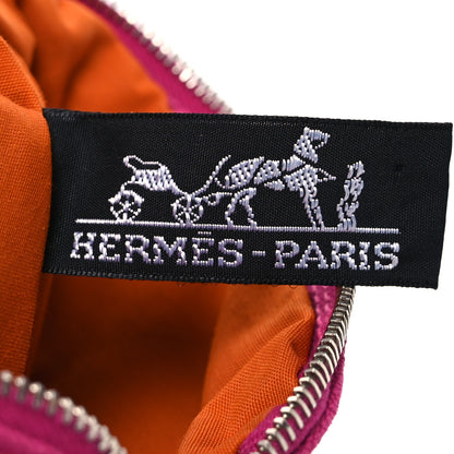 Hermes Cotton Canvas Mini Mini Bolide Travel Cosmetic Pouch Hibiscus 6 of 12