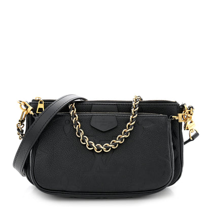 Louis Vuitton Empreinte Monogram Giant Multi Pochette Accessories Black 1 of 14