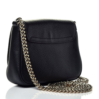 Gucci Pebbled Calfskin Small Soho Flap Crossbody Black 3 of 9