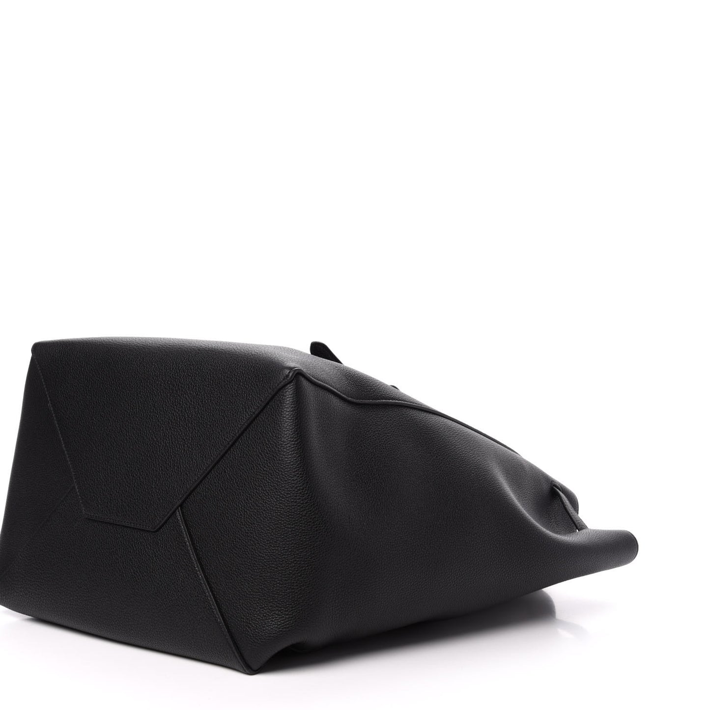 Soft Grained Calfskin Medium Belt Cabas Phantom Black