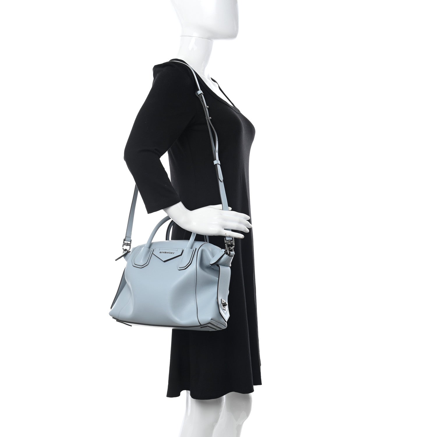 Givenchy Smooth Calfskin Small Soft Antigona Pale Blue 2 of 10