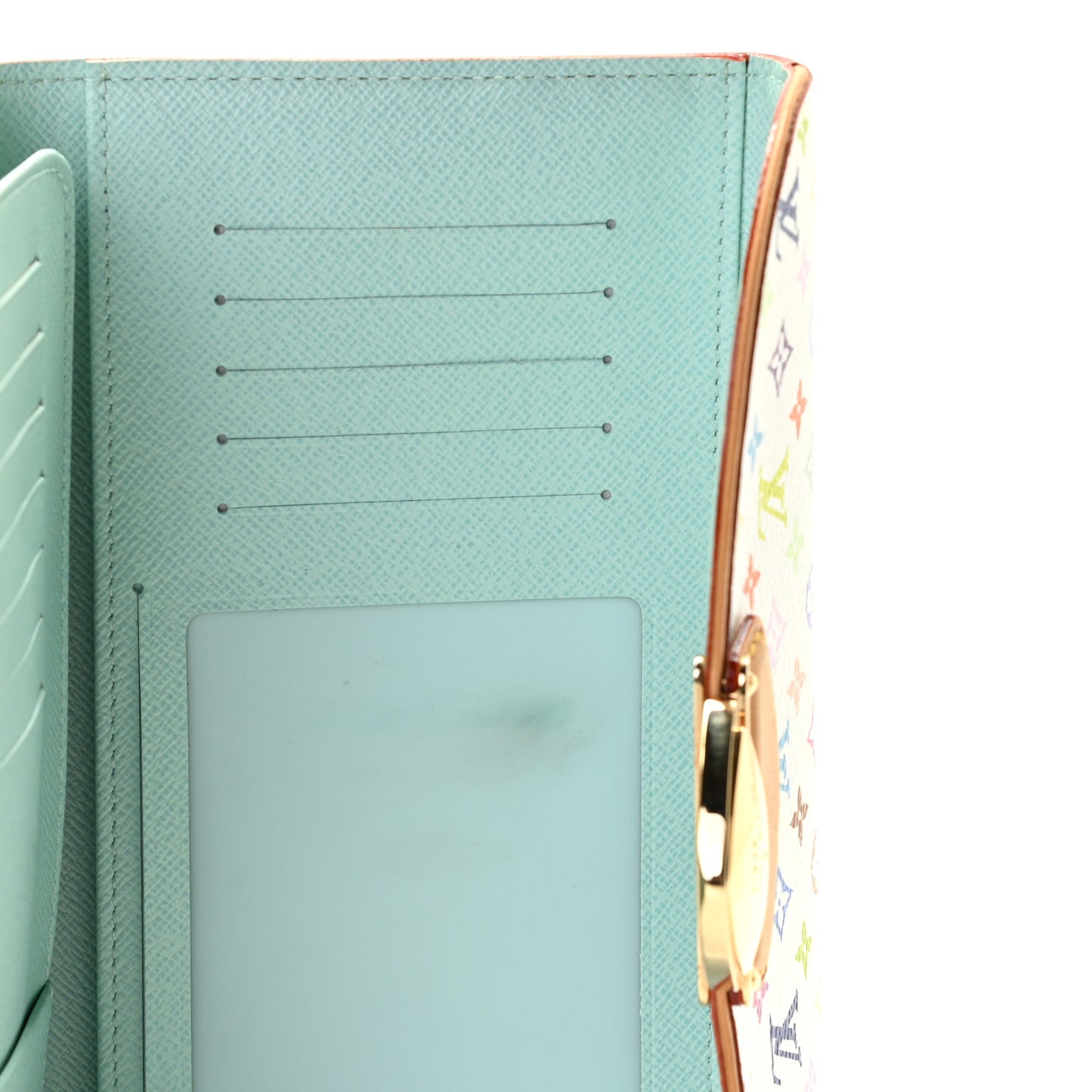 Monogram Multicolor Eugenie Wallet White Anie