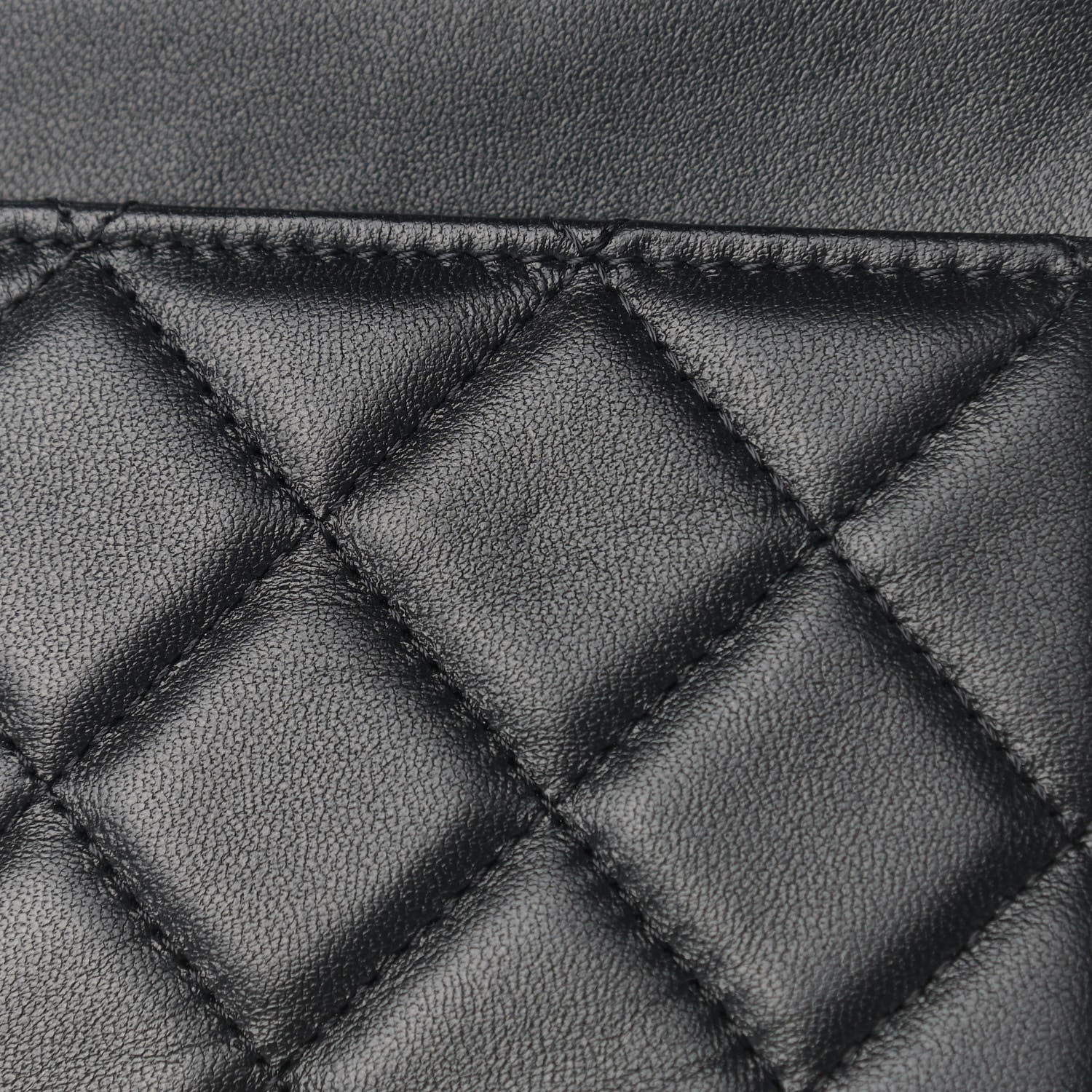 Chanel Lambskin Quilted Pearl Crown Wallet On Chain WOC Black 12 of 13