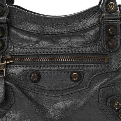 Balenciaga Agneau Giant 12 Gunmetal Hardware Mini City Gris Fossile 8 of 19