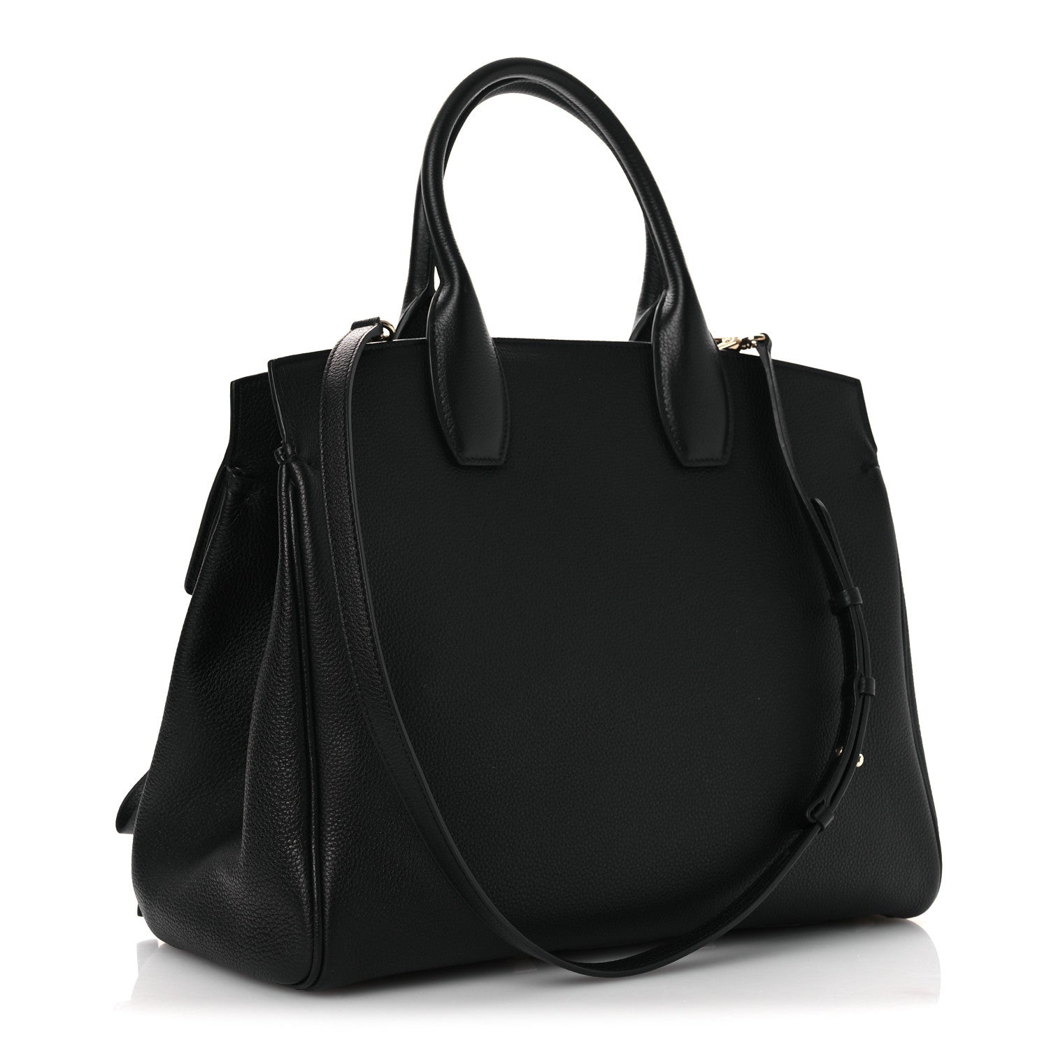 Salvatore Ferragamo Calfskin Large Studio Bag Black 3 of 10