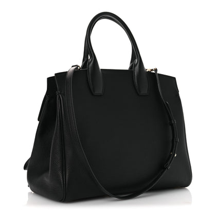 Salvatore Ferragamo Calfskin Large Studio Bag Black 3 of 10