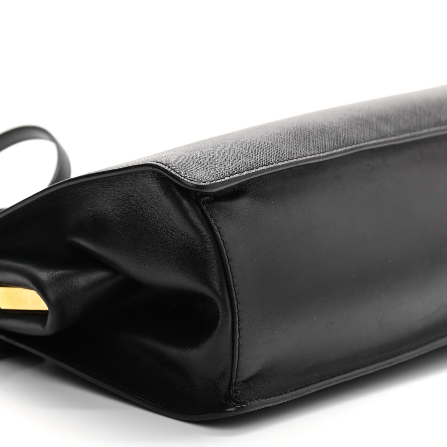 Prada Saffiano City Calfskin Light Frame Bag Black 9 of 14