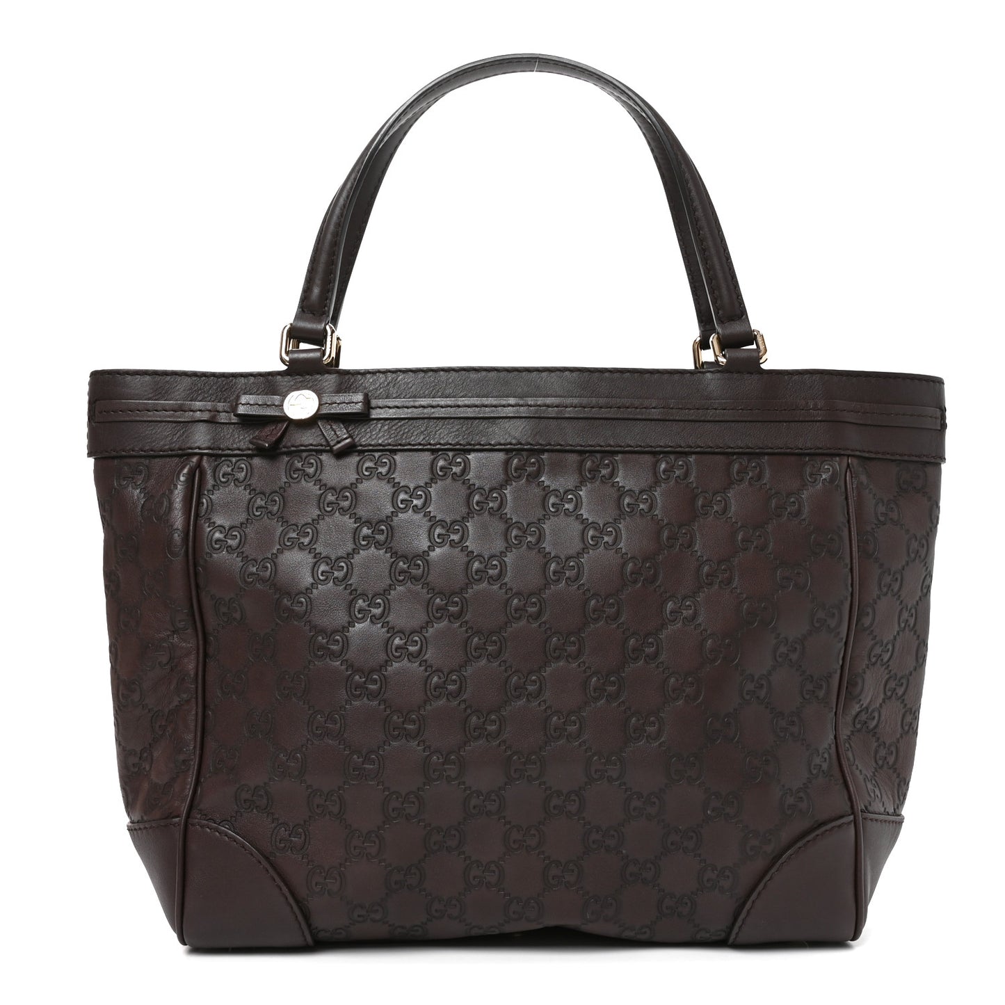 Guccissima Medium Mayfair Tote  Dark Brown