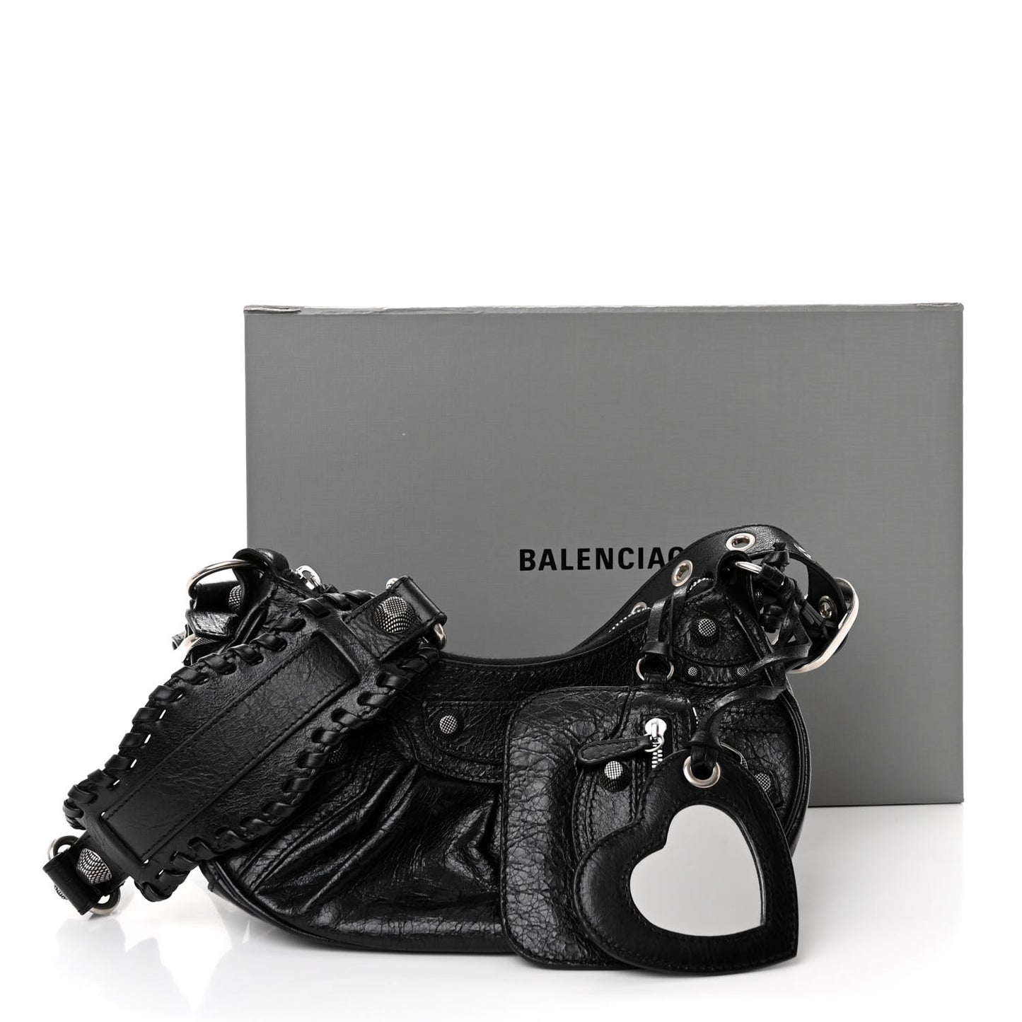 Agneau Arena Le Cagole Shoulder Bag XS Black