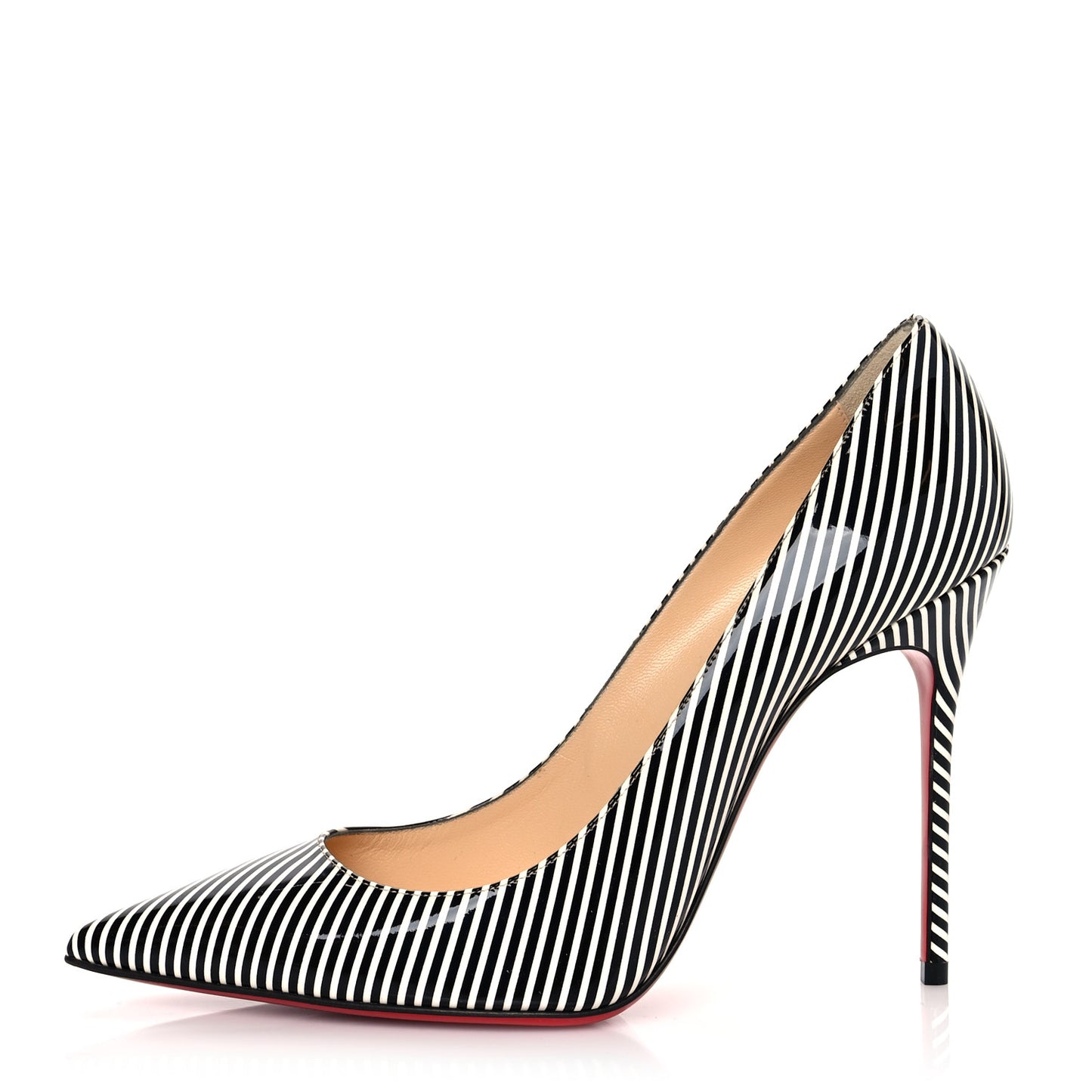 Patent Stripes Decollete 554 100 Pumps 39.5 Black White