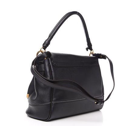Chloe Calfskin Medium Owen Flap Bag Full Blue 2 of 9