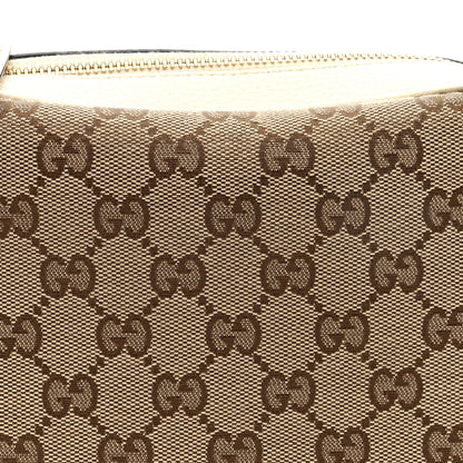 Gucci Monogram Dollar Calfskin Mini Bree Messenger Bag Beige Ebony Avoire 8 of 10