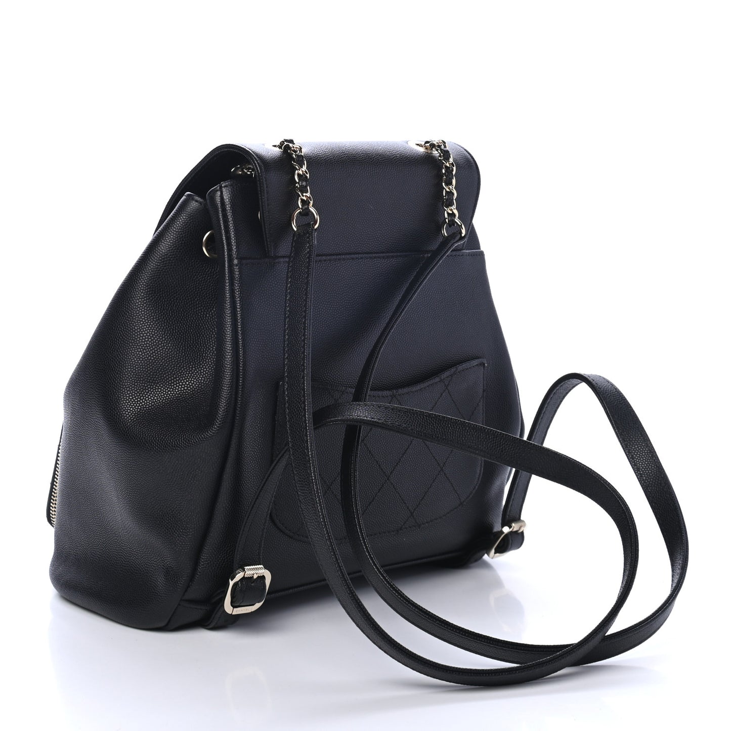 Caviar Quilted Business Affinity Backpack Black