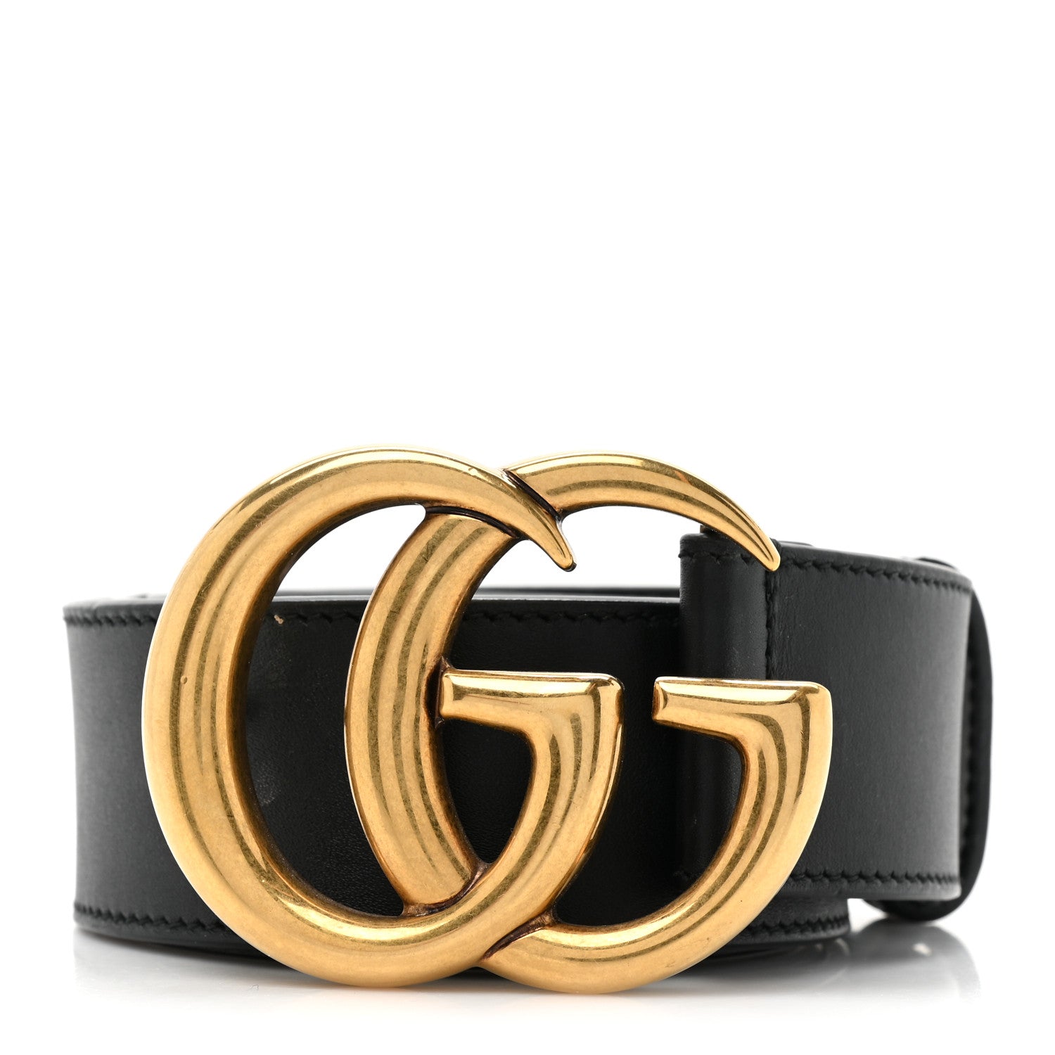 Gucci Calfskin Double G 40mm Belt 80 32 Black 1 of 6