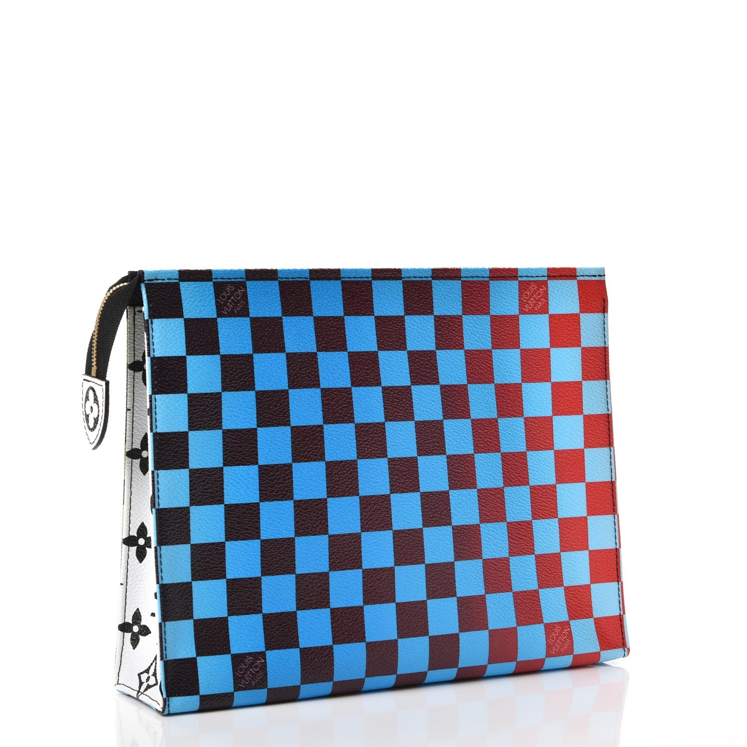 Louis Vuitton Damier Race Toiletry Pouch 26 Blue Vert 3 of 7