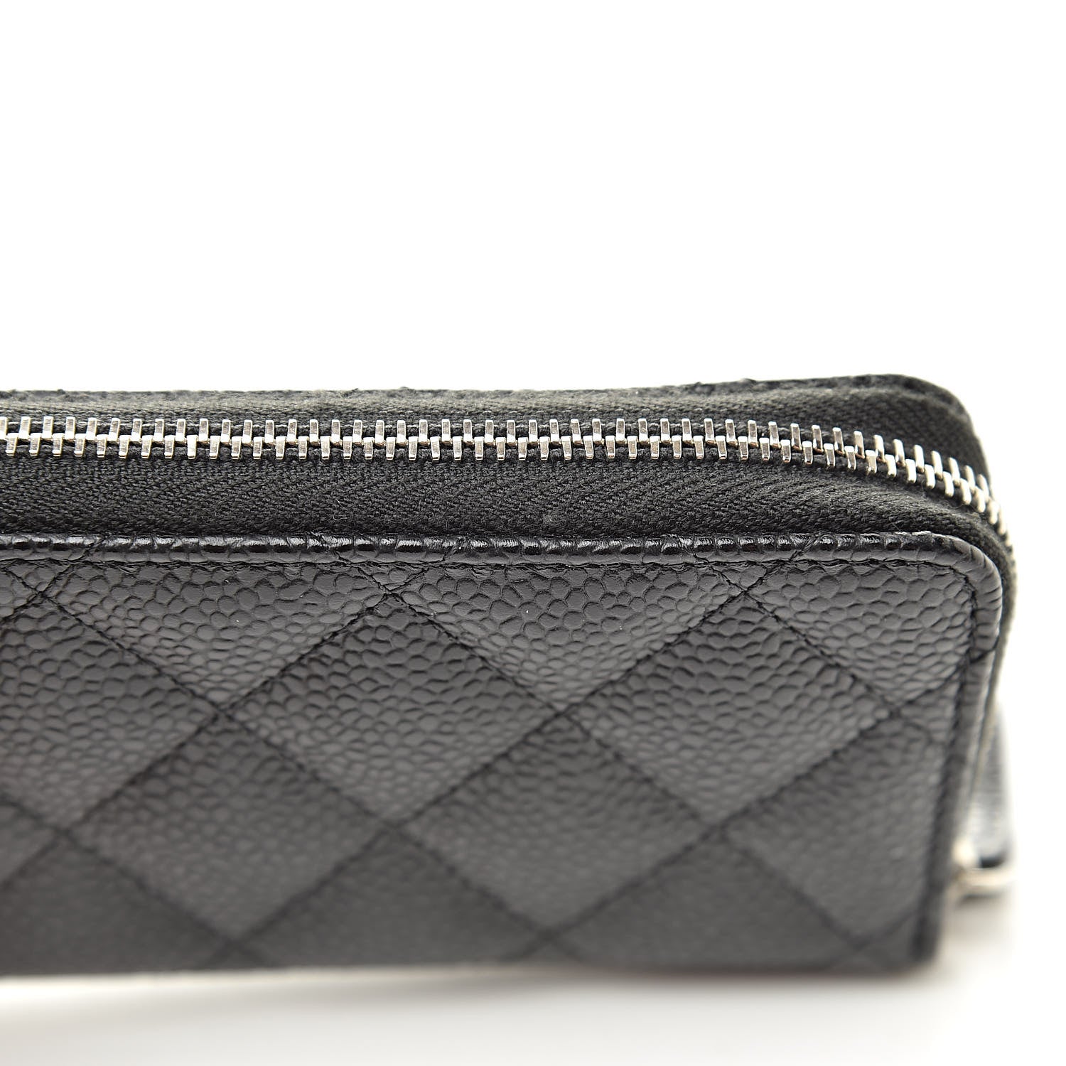 Chanel Caviar Quilted Zip Coin Purse Black 8 of 9