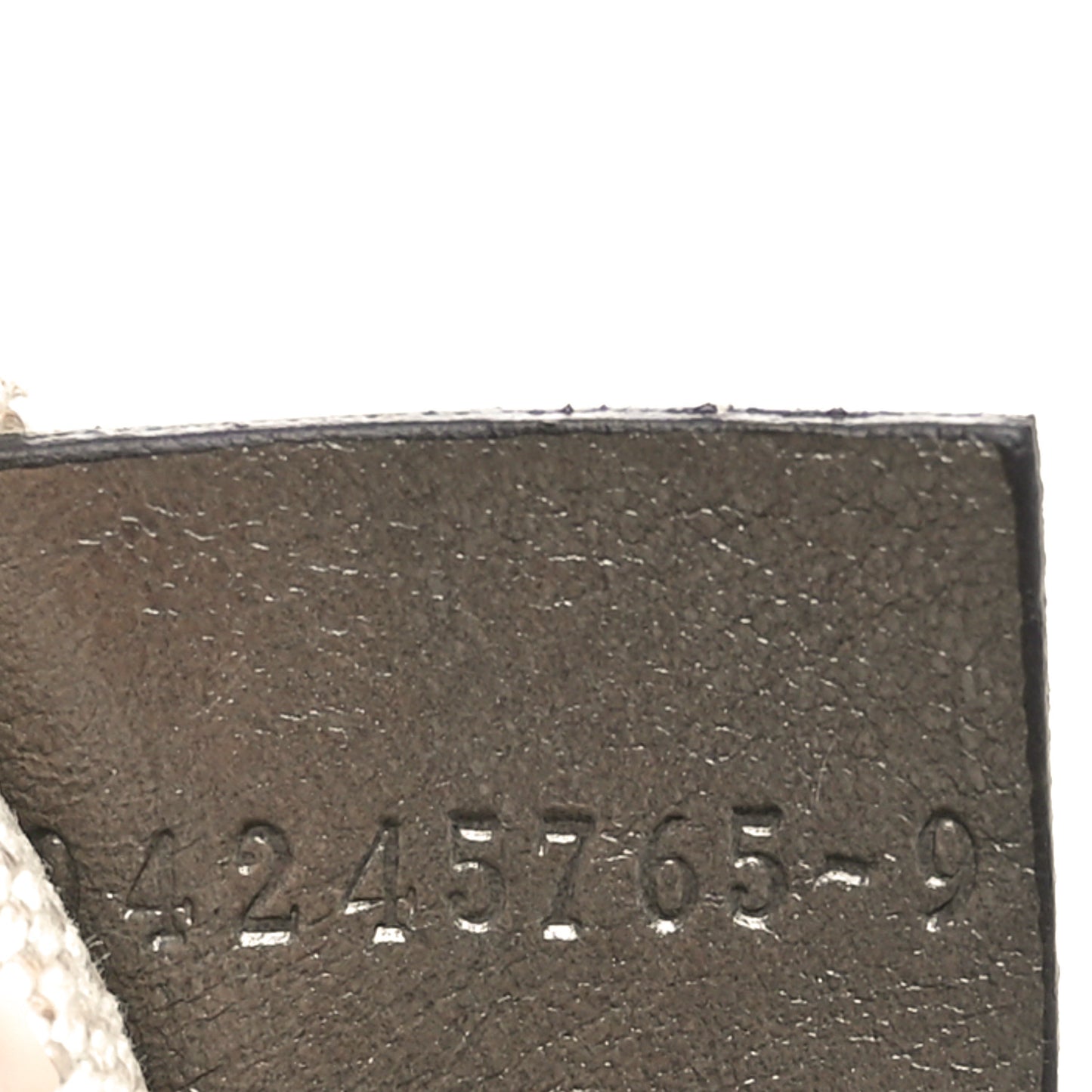 Natural Shiny Calfskin Small Paraty 24 Bag Flannel Grey