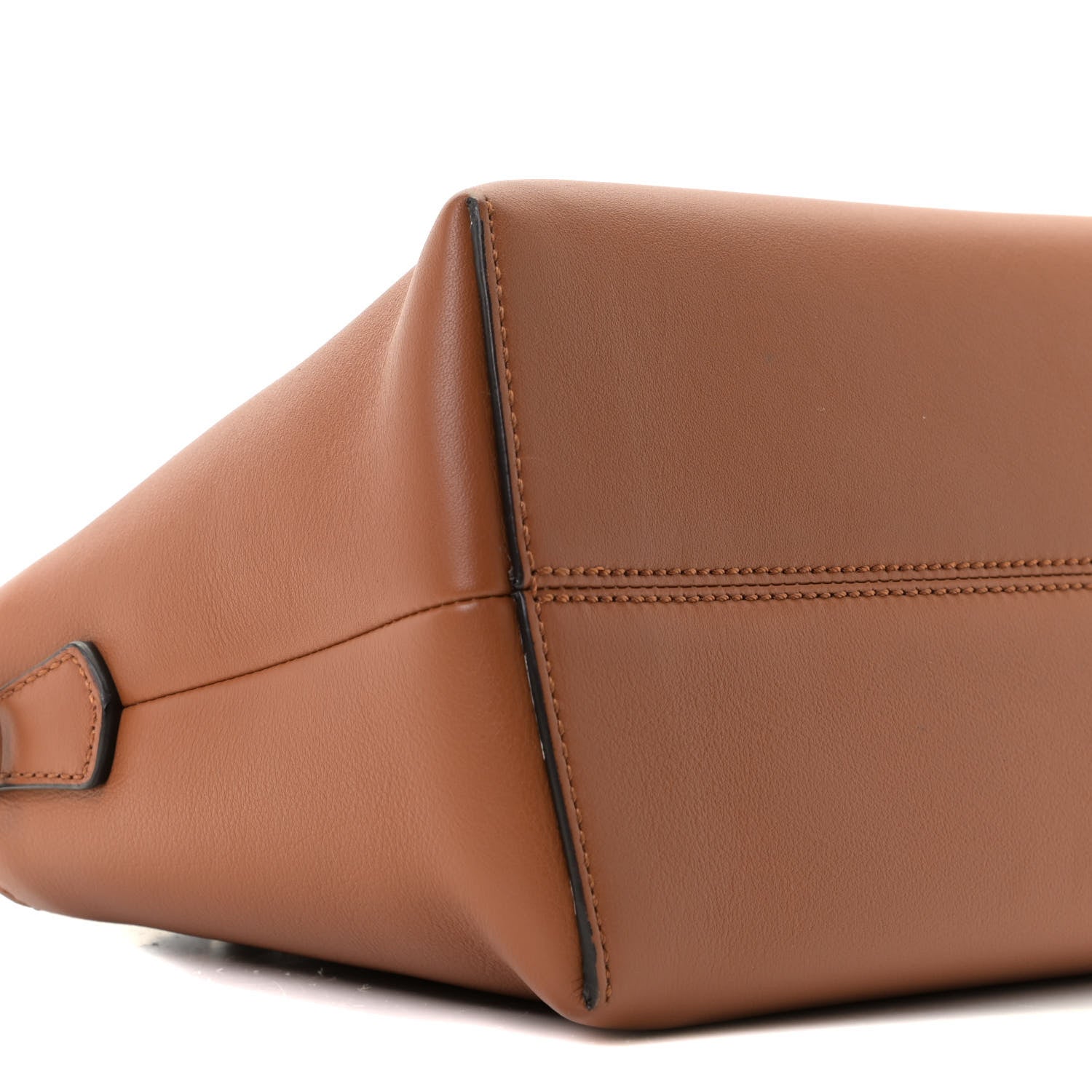 Fendi Vitello Dolce Bi-Color FF 1974 Embossed Medium By The Way Boston Bag Brandy Maya Black 9 of 12
