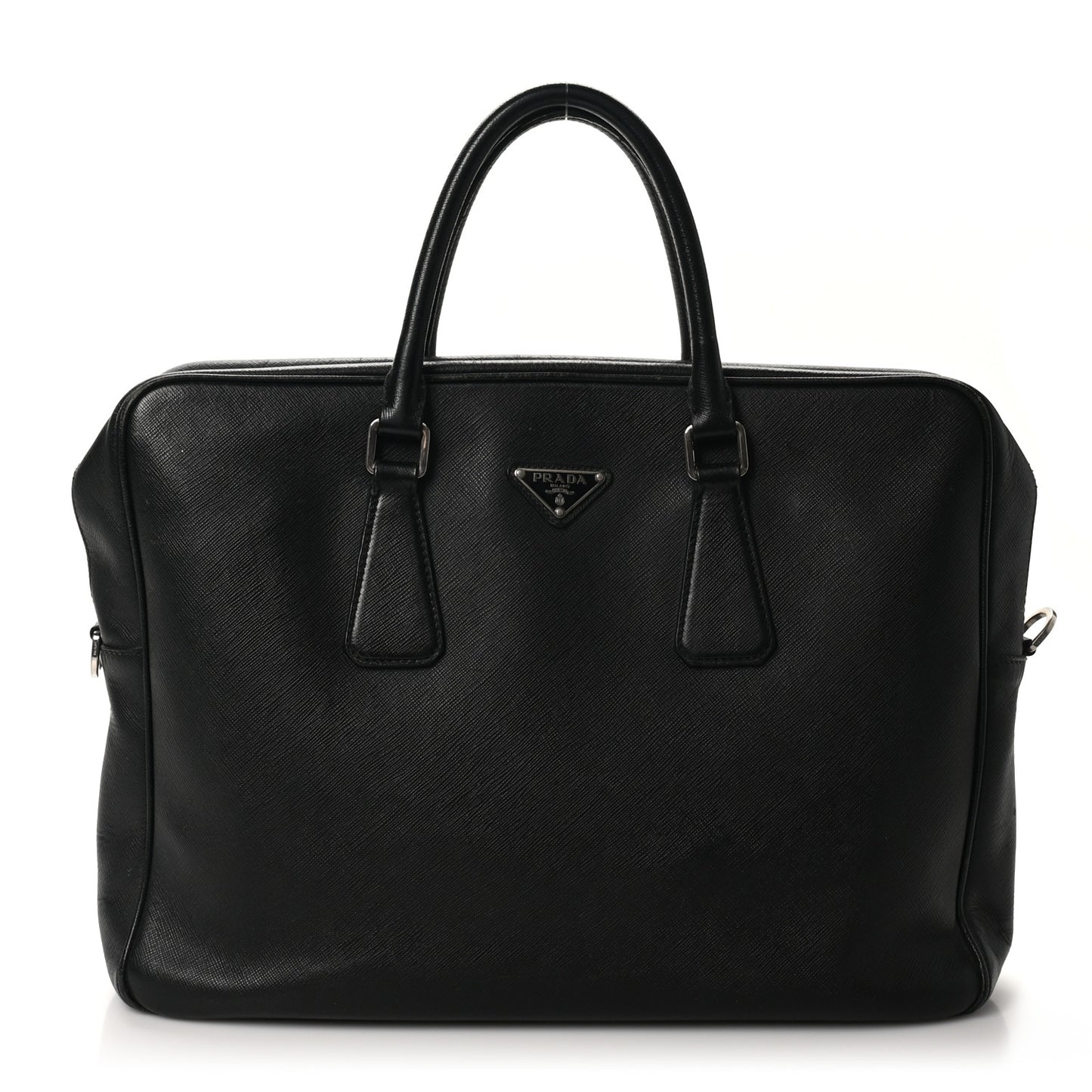 Saffiano Travel Briefcase Black