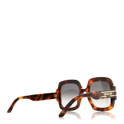 Christian Dior Acetate Diorsignature S1U Square Sunglasses Tortoise 4 of 7