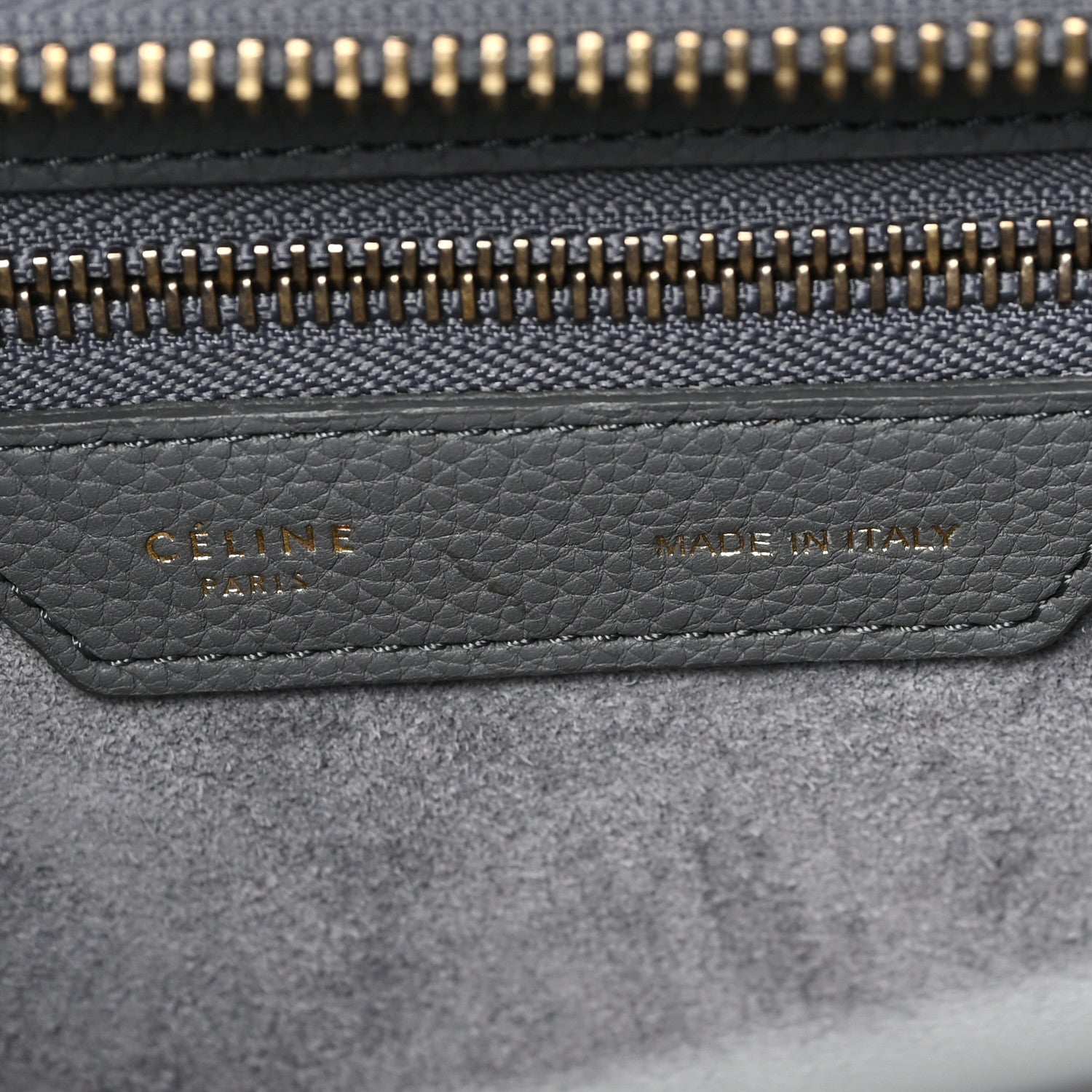 Celine Baby Drummed Calfskin Micro Luggage Kohl 1818480 – FASHIONPHILE