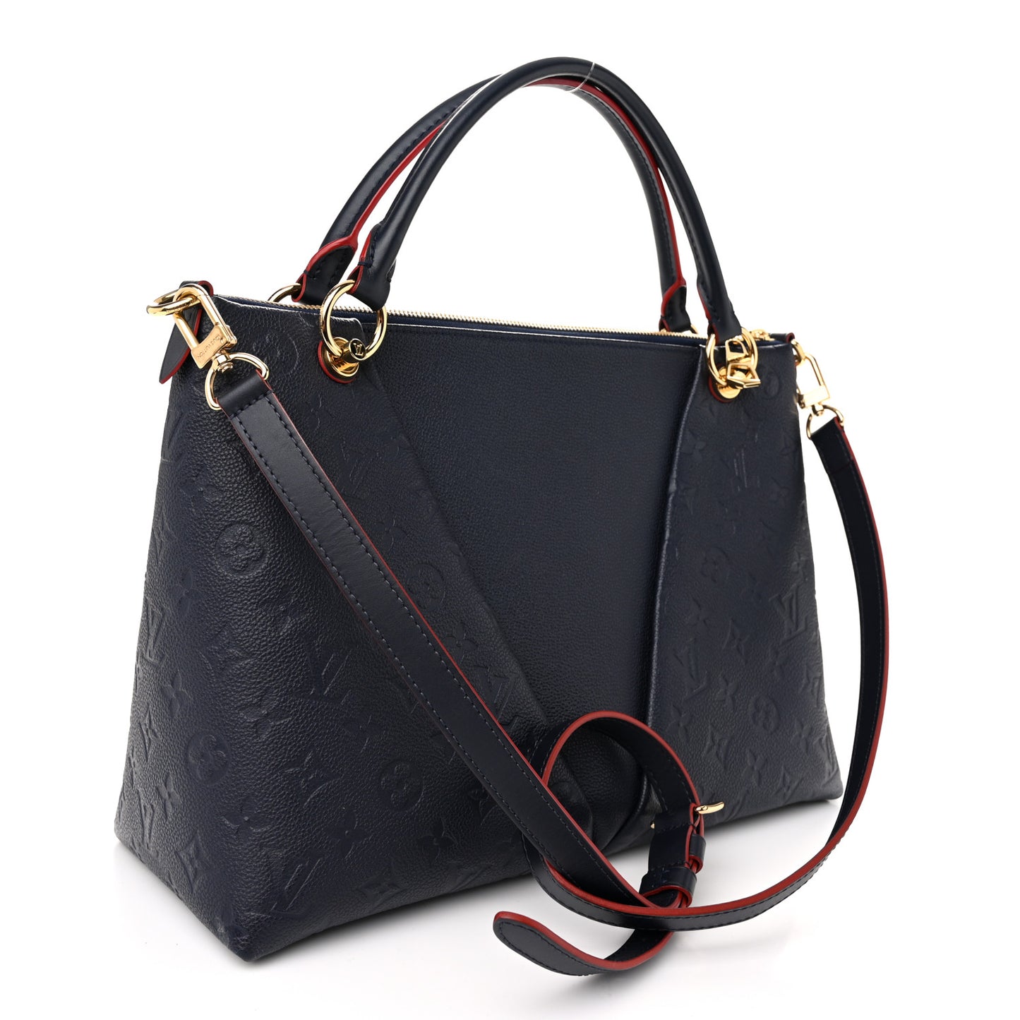 Empreinte V Tote MM Marine Rouge
