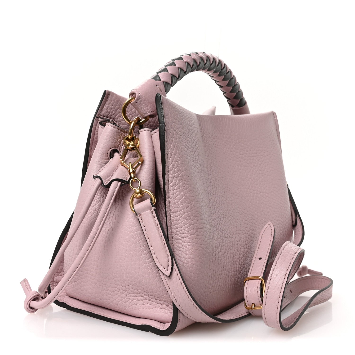 Mulberry Heavy Grain Small Iris Tote Powder Pink 3 of 11