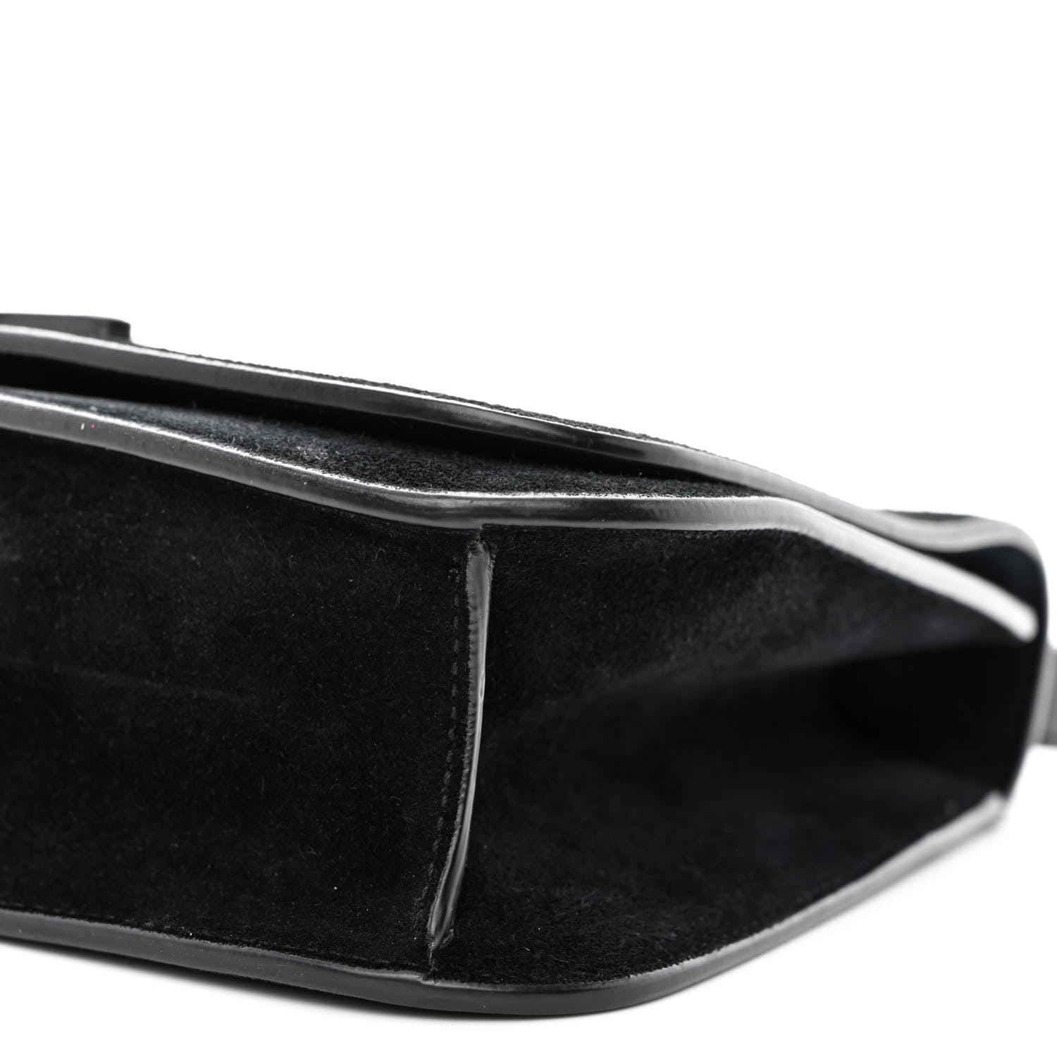 Saint Laurent Suede Small Spontini Saddle Bag Black 10 of 12