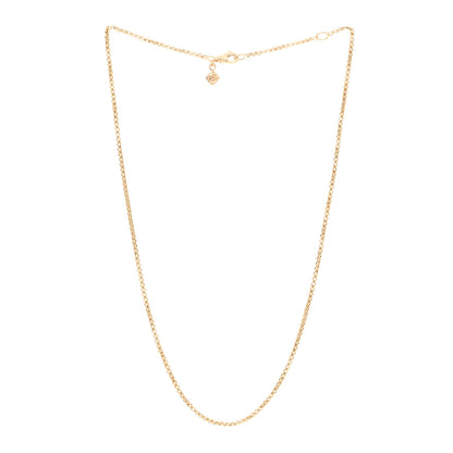 David Yurman 18K Yellow Gold 1.7mm Box Chain Necklace 3 of 4