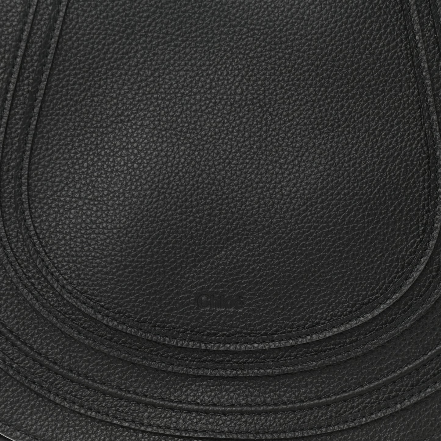 Calfskin Medium Marcie Round Crossbody Bag Black