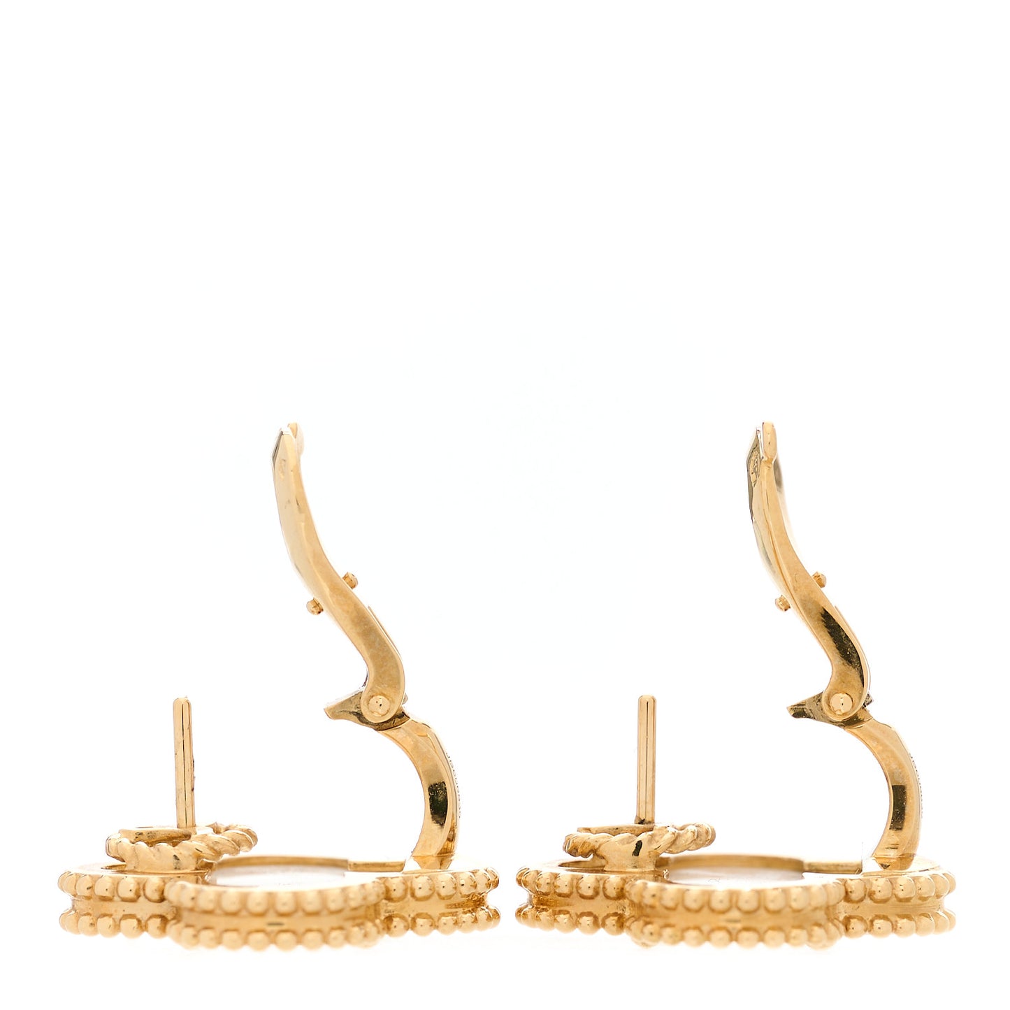 18K Yellow Gold Mother of Pearl Magic Alhambra Earrings