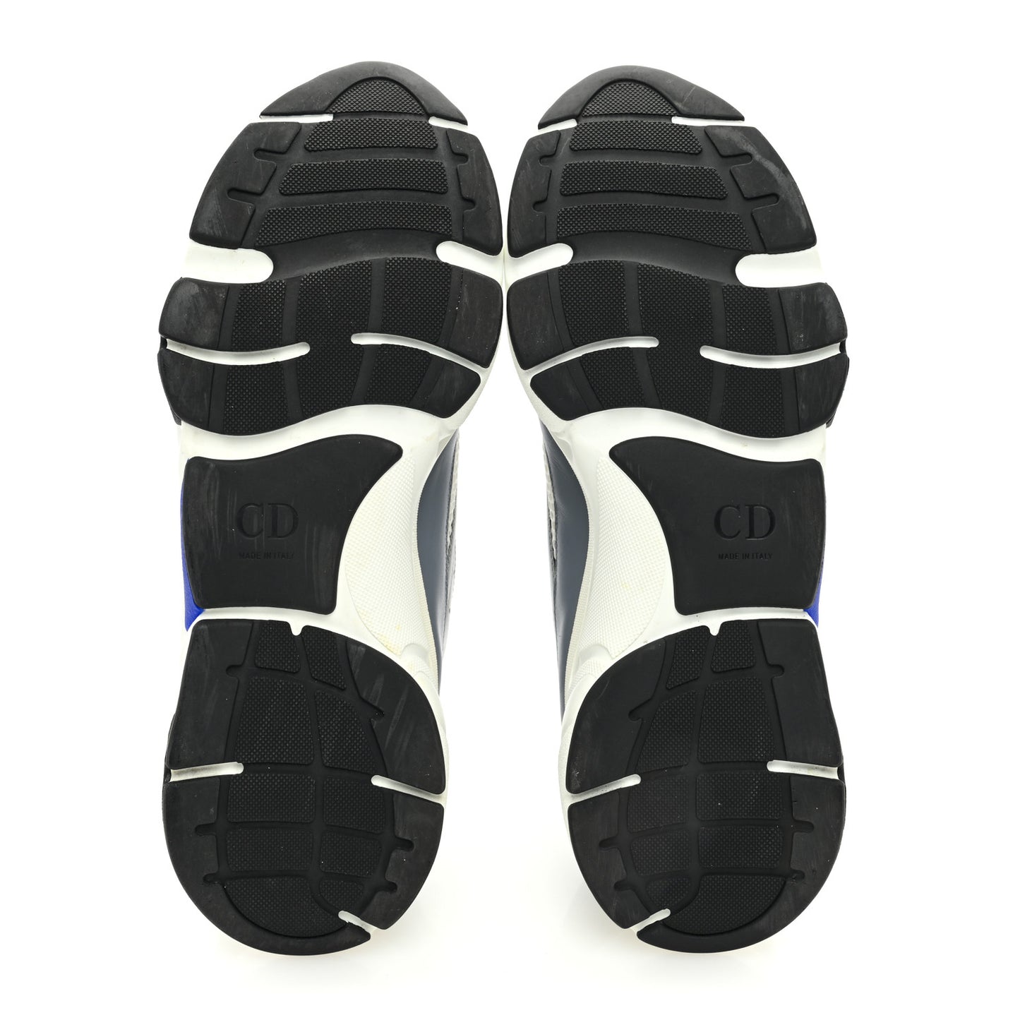 Technical Mesh Calfskin Mens B22 Sneakers 45 White Blue Grey