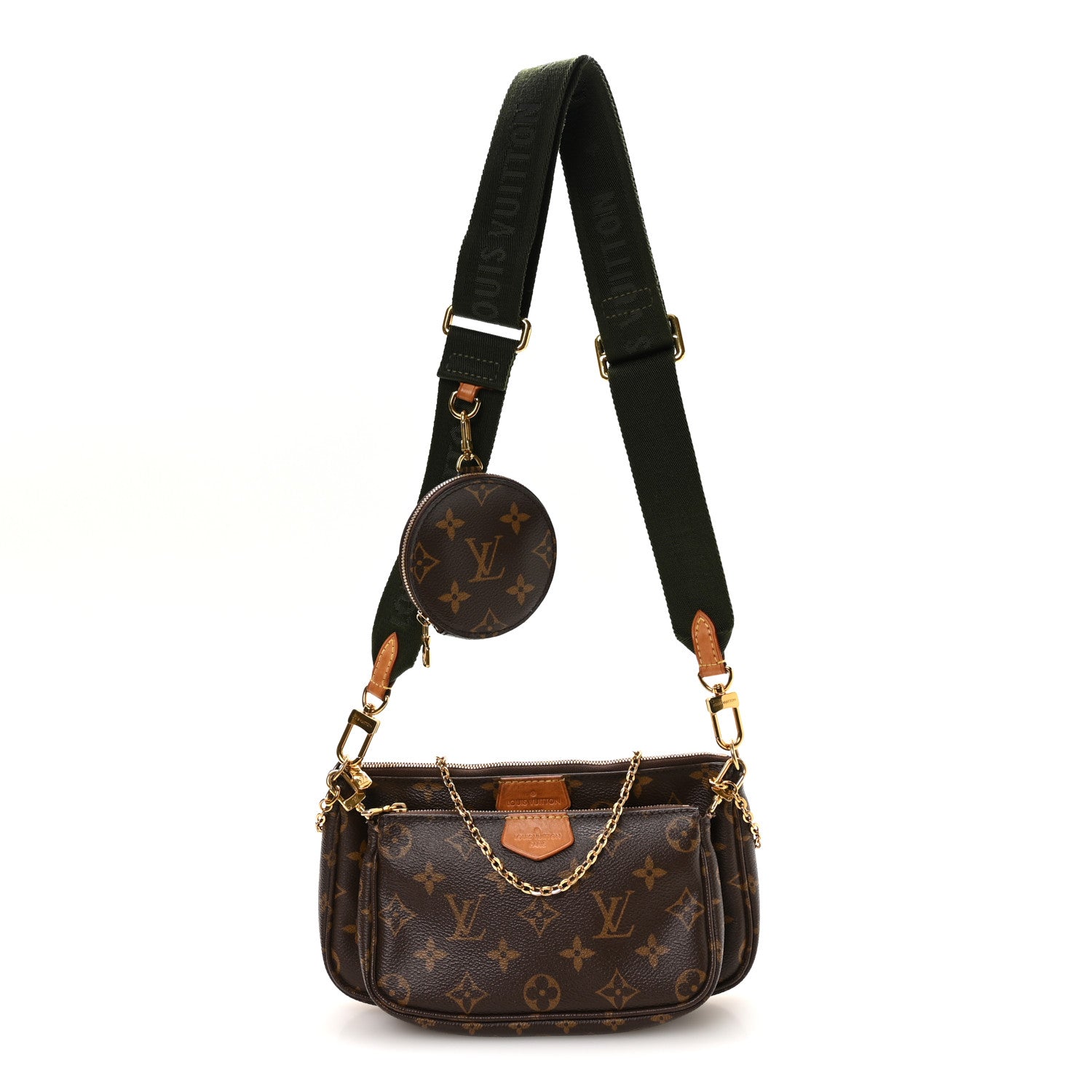 Louis Vuitton Monogram Multi Pochette Accessories Kaki Kaki 1 of 9