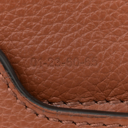 Chloe Raffia Small Grain Calfskin Small Marcie Basket Crossbody Tan 8 of 12