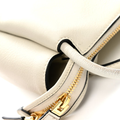 Prada Soft Calfskin Medium Darling Shoulder Bag White 11 of 11