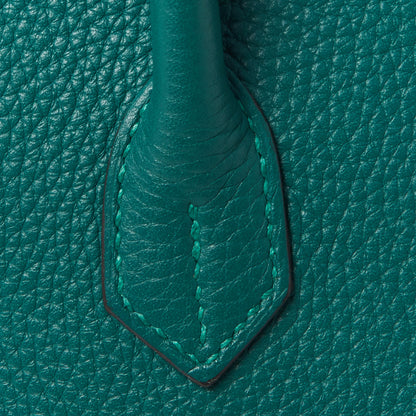 Hermes Taurillon Clemence Birkin 35 Malachite 11 of 30