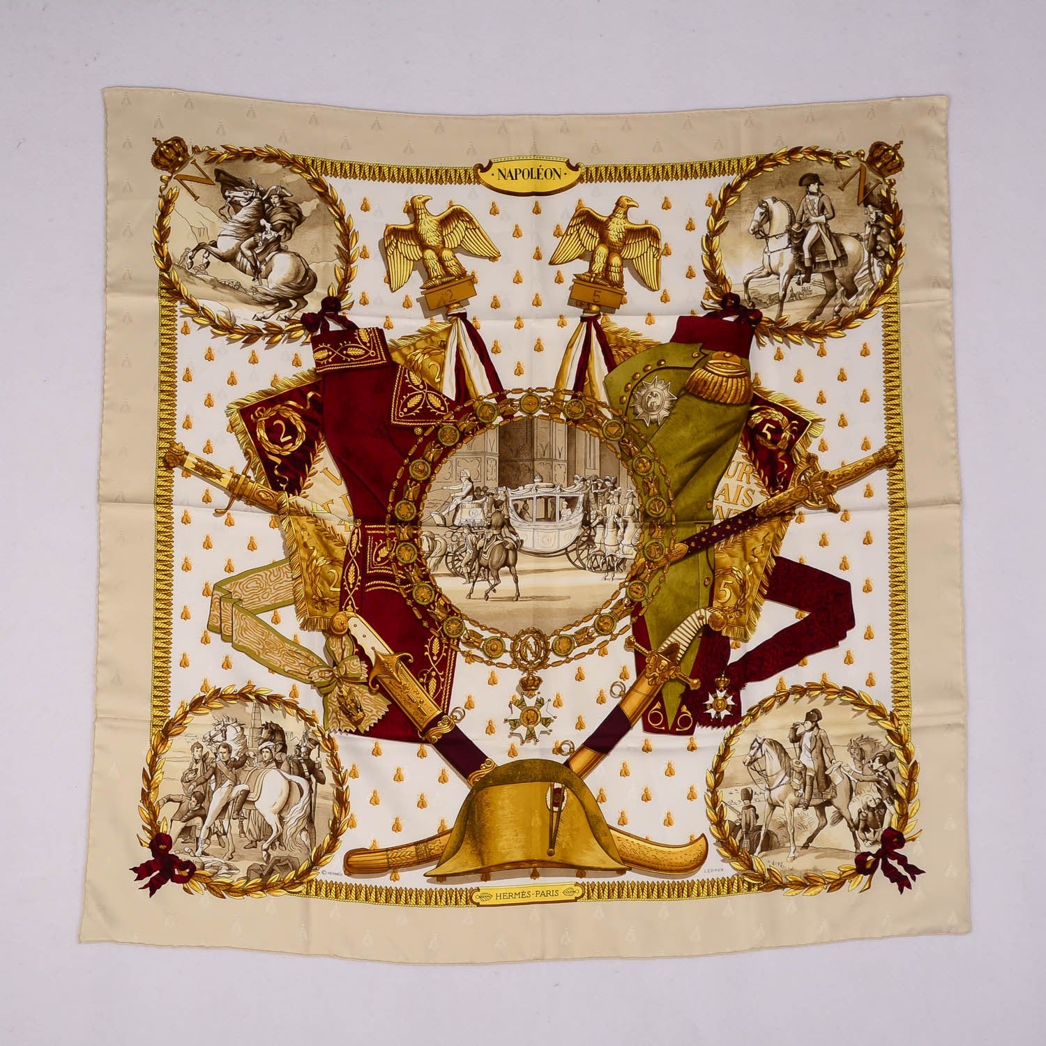 Hermes Silk Napoleon Scarf 90 2 of 7