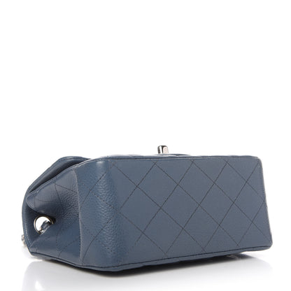 Chanel Caviar Quilted Mini Square Flap Dark Blue 4 of 11
