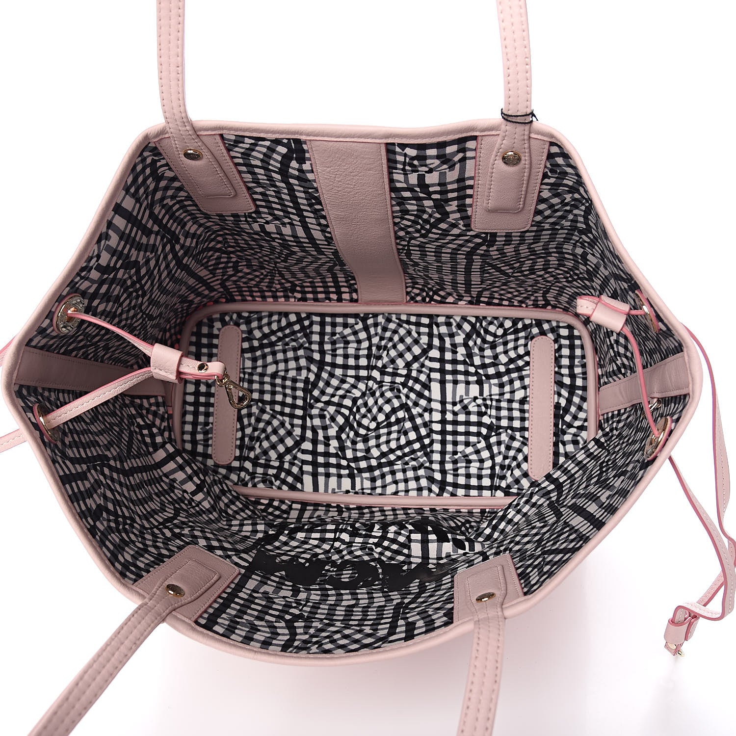 MCM Visetos Medium Liz Reversible Shopper Tote Soft Pink 9 of 12