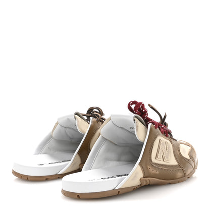 Miu Miu X NEW BALANCE Bleached Calfskin 530 SL Slip-On Sneakers 38.5 Cinnamon Travertine Gray 5 of 8