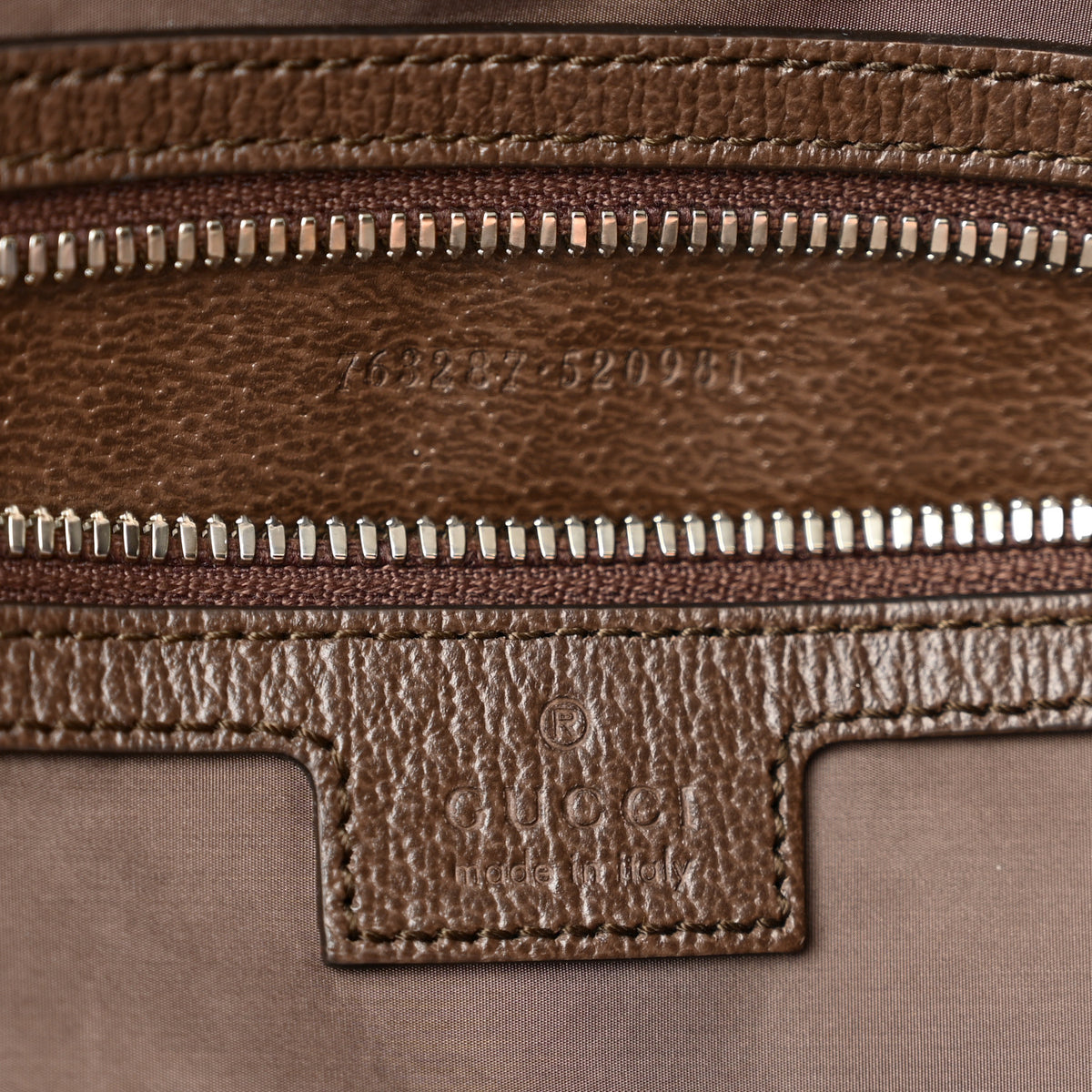 Tender GG Supreme Monogram Textured Dollar Calfskin Web Tote Beige Ebony New Acero