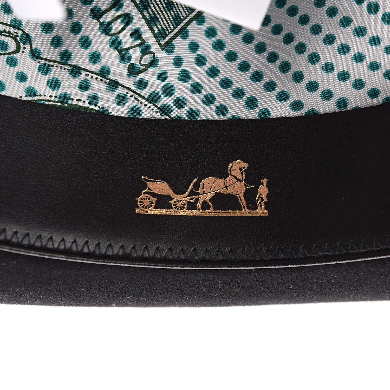 Hermes Rabbit Felt Hare Felt Paris Hat 58 Black 7 of 7
