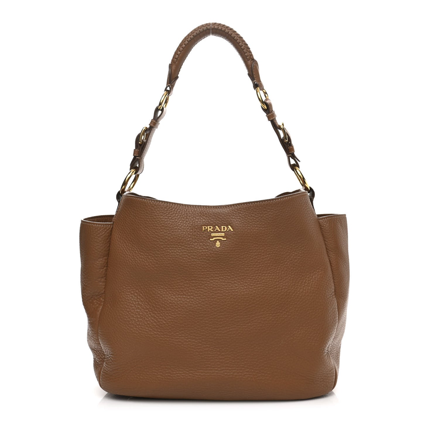 Vitello Daino Side Pocket Hobo Cuoio