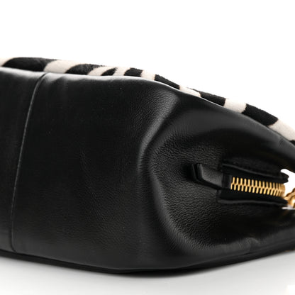 Mulberry Calf Hair Zebra Print Small Chain Crossbody Bag Black 10 of 11