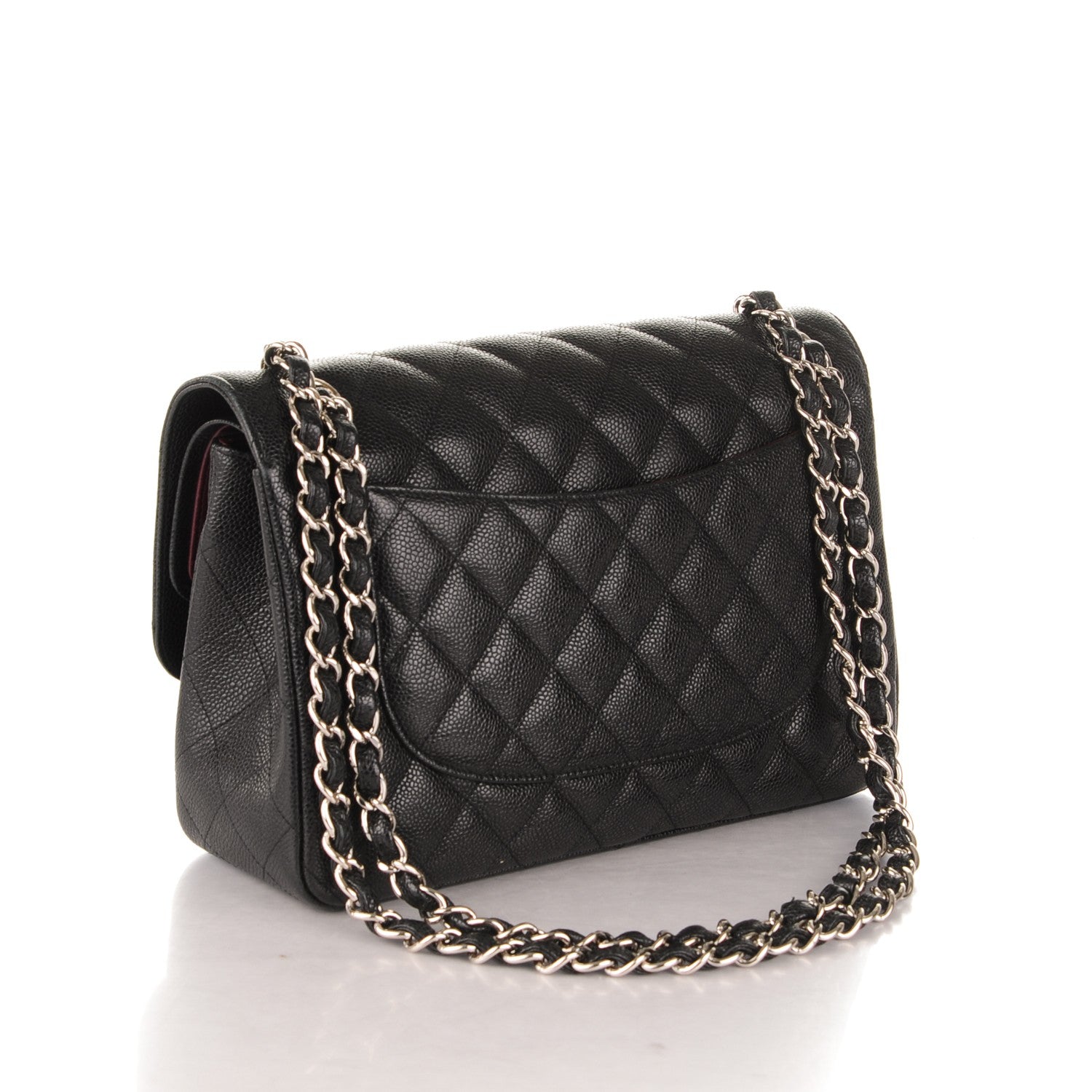 Chanel Caviar Quilted Jumbo Double Flap Black 3 of 7
