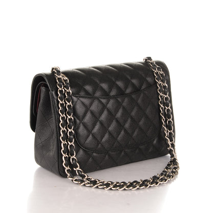 Chanel Caviar Quilted Jumbo Double Flap Black 3 of 7