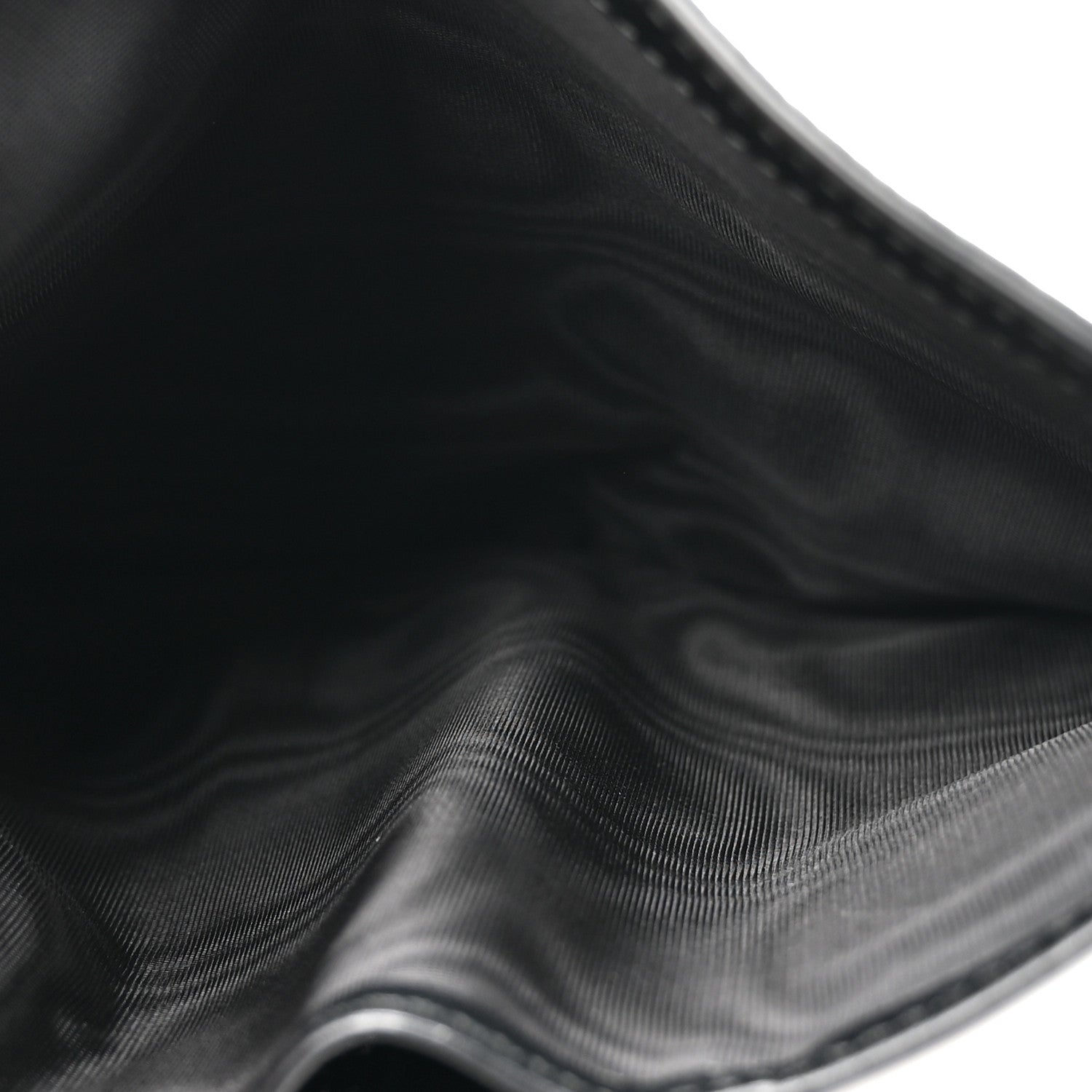 Prada Vitello Daino Triangle Continental Zip Wallet  Black 6 of 7