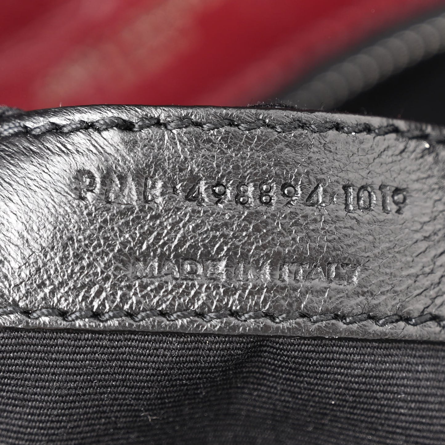 Crinkled Calfskin Matelasse Monogram Medium Niki Chain Satchel Rouge Legion