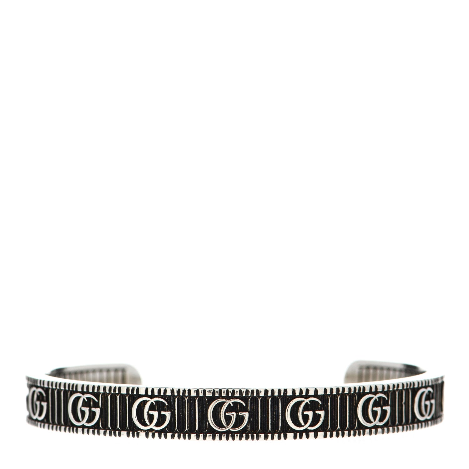 Gucci Sterling Silver Double G Marmont Cuff Bracelet 1 of 4