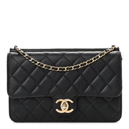 Chanel Lambskin Quilted Medium Crossing Times Flap Black 1 of 13